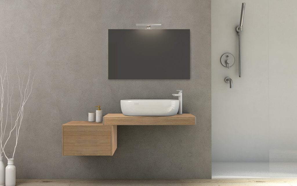 Composizione mobile bagno Rovere Tabacco